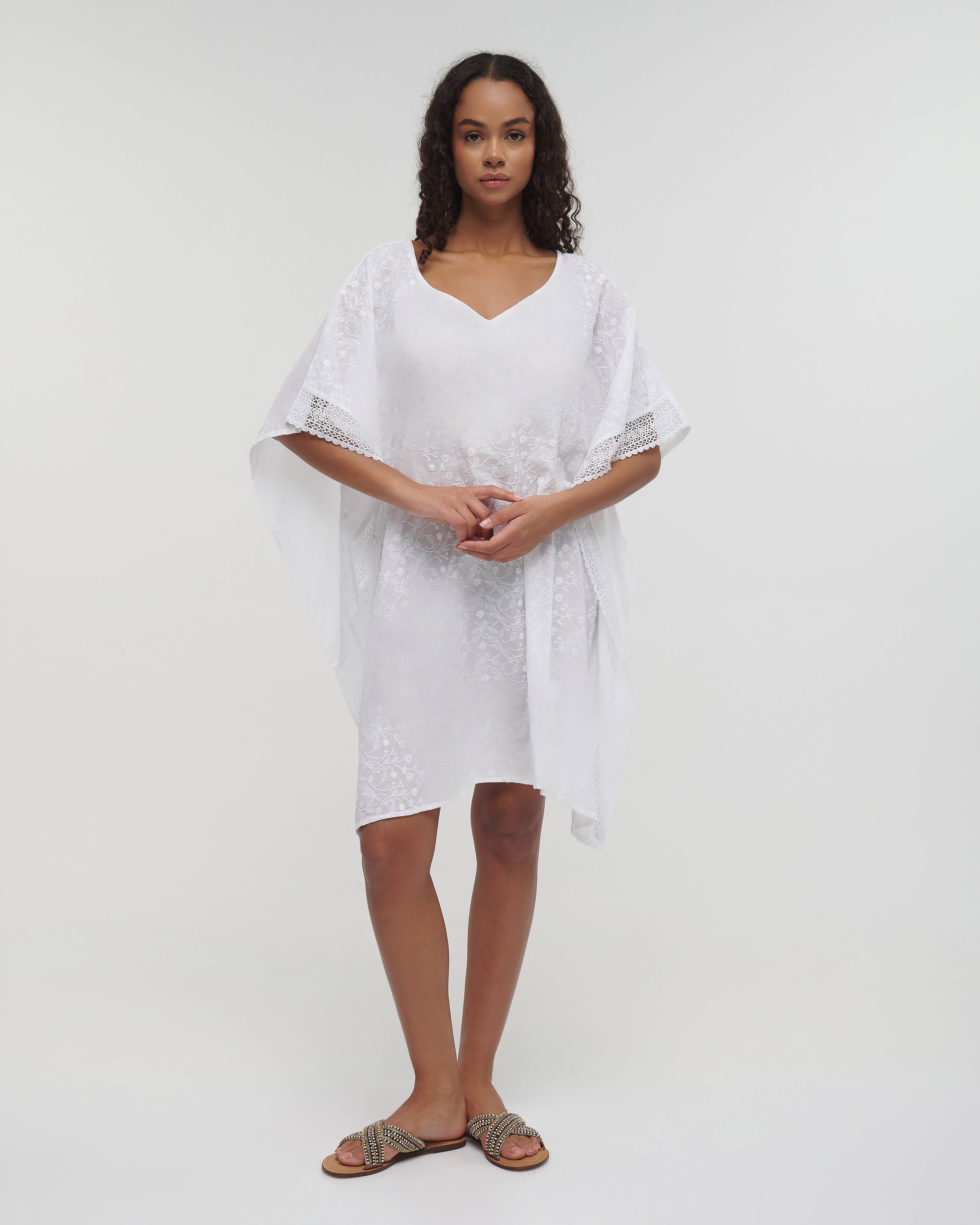 Boho Studio Rodos cotton kaftan for resort wear