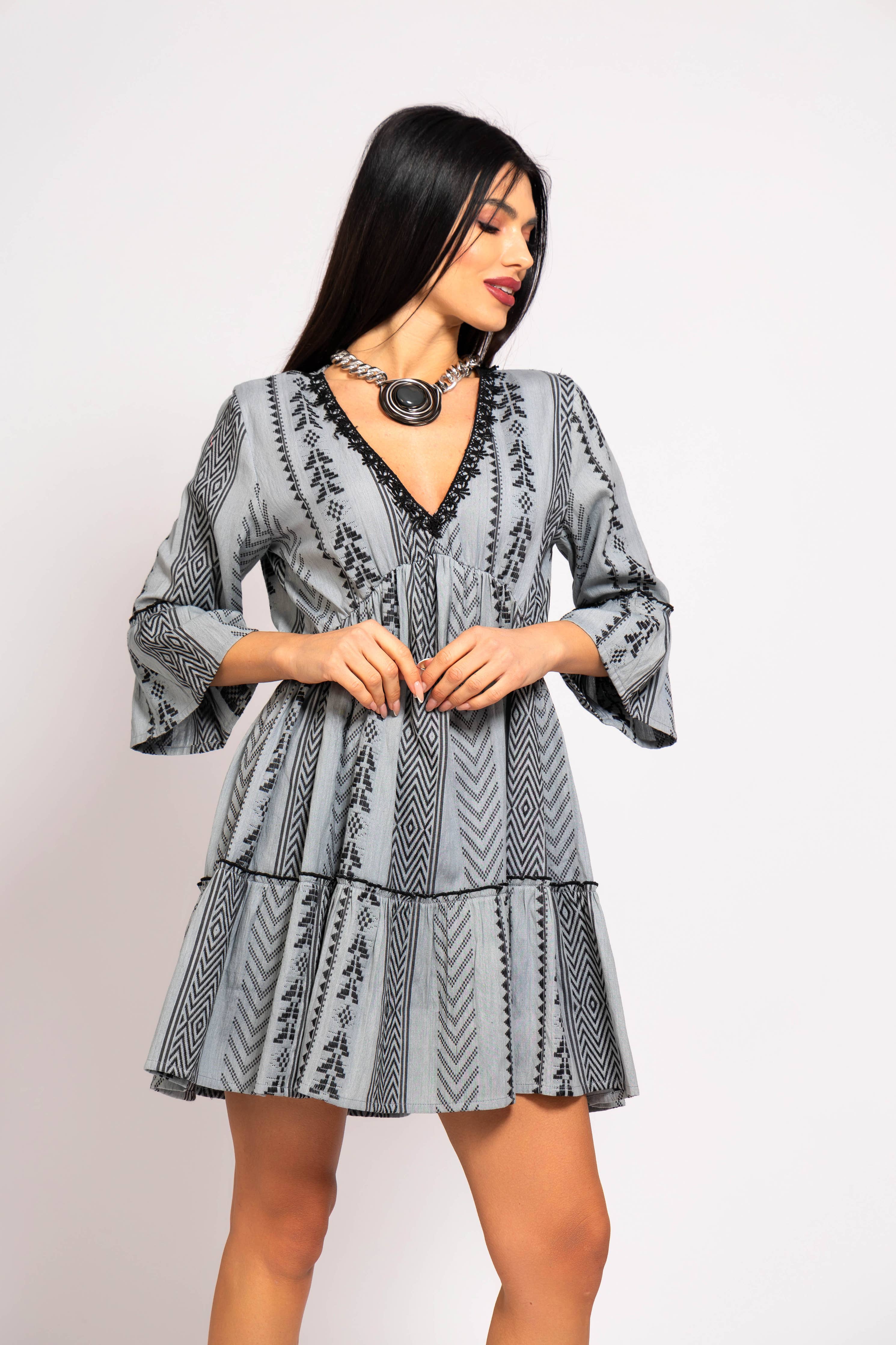 Boho Studio Kea short sleeve cotton summer dress