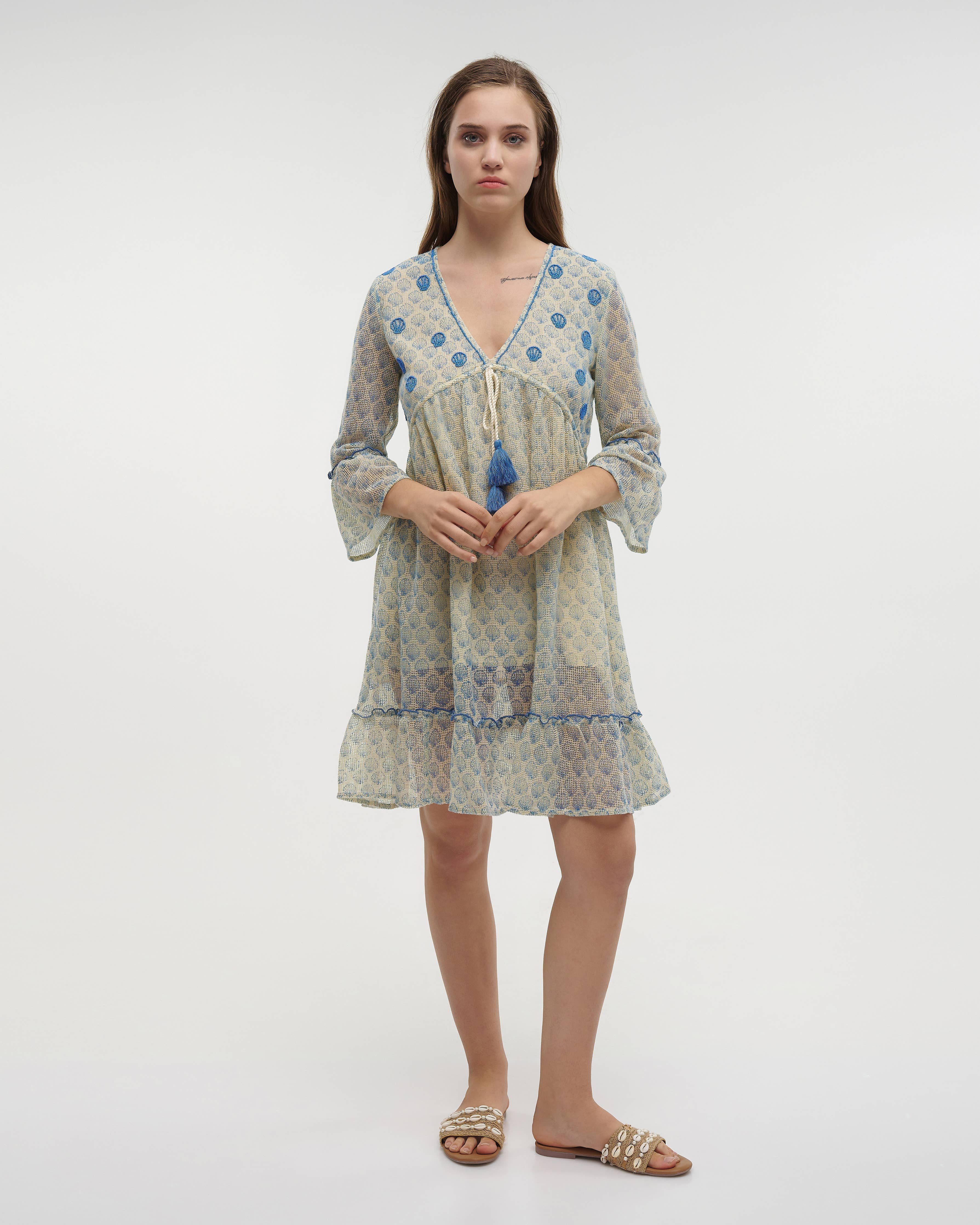 Boho Studio Amalfi Coast cotton summer dress for resort wear