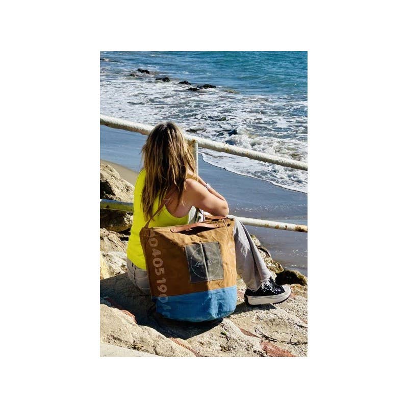 Boho Studio Saint-Tropez oversized canvas beach bag