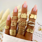 Ring, 18K Gold Plated Steel