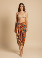 Boho Studio Mykonos Celestial oversized cotton pareo for the beach