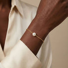 Bracelet, 18K Gold Plated Steel