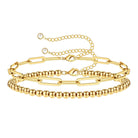 Waterproof gold bracelet for beach and everyday wear by Boho Studio