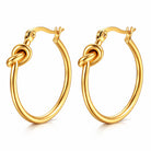 Waterproof gold drop earrings for beach and everyday wear by Boho Studio