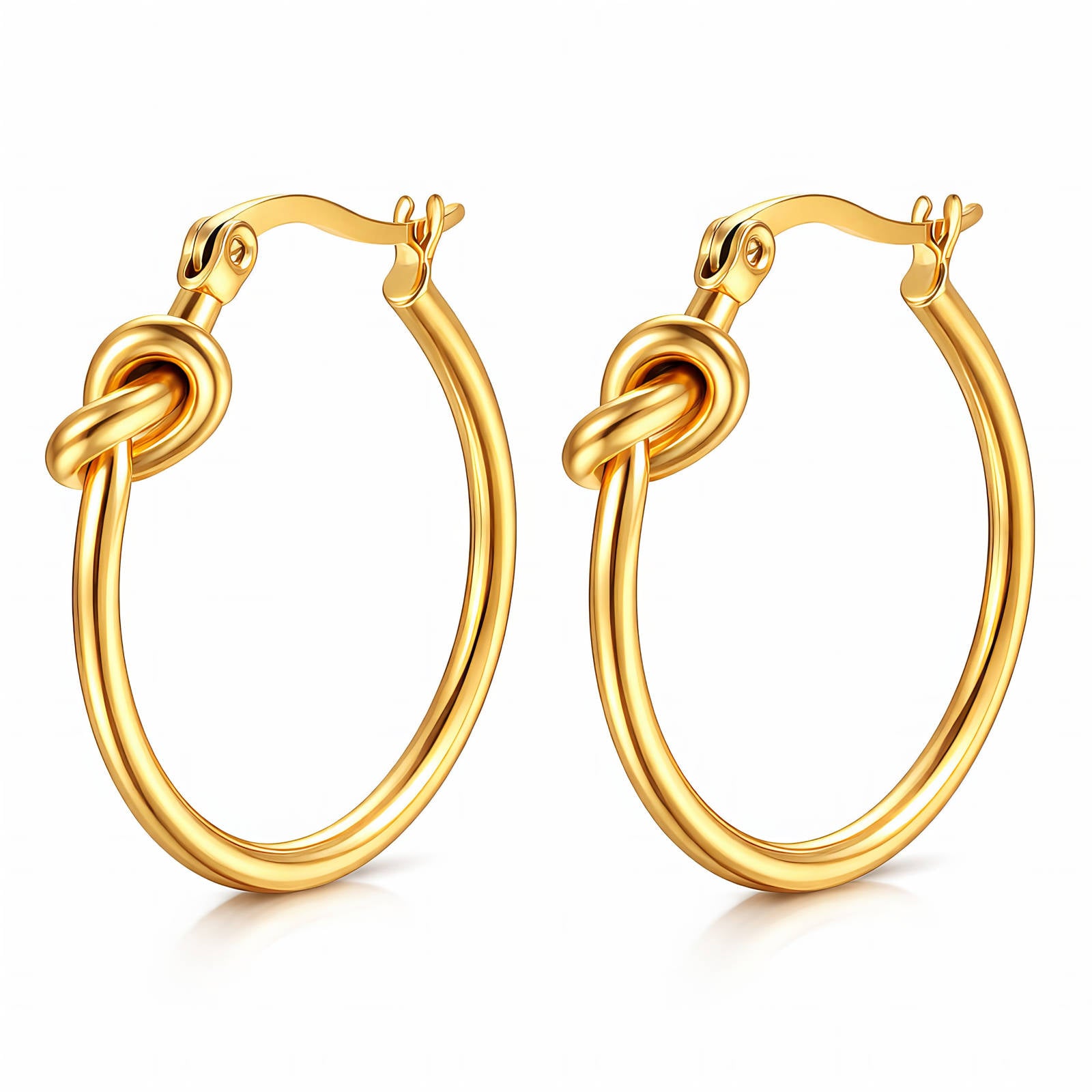 Waterproof gold drop earrings for beach and everyday wear by Boho Studio