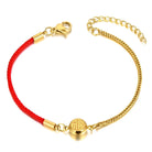 Waterproof 18K gold-plated thin chain bracelet by Boho Studio