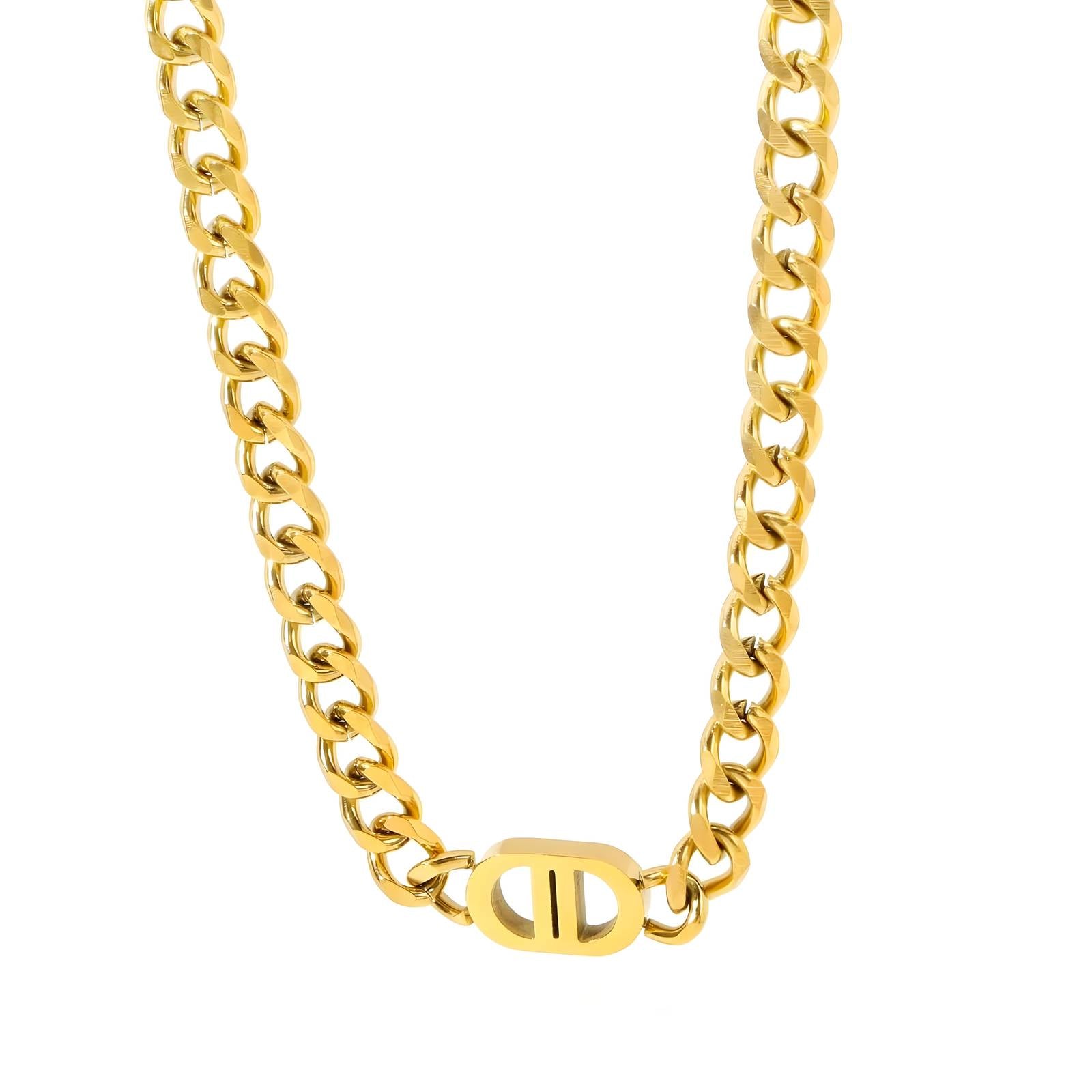 Waterproof 18K gold-plated pendant necklace by Boho Studio