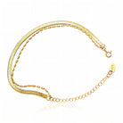 Waterproof gold chain anklet for beach and summer wear by Boho Studio