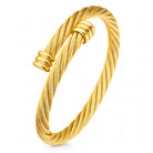 Waterproof gold cuff bracelet for beach and everyday wear by Boho Studio