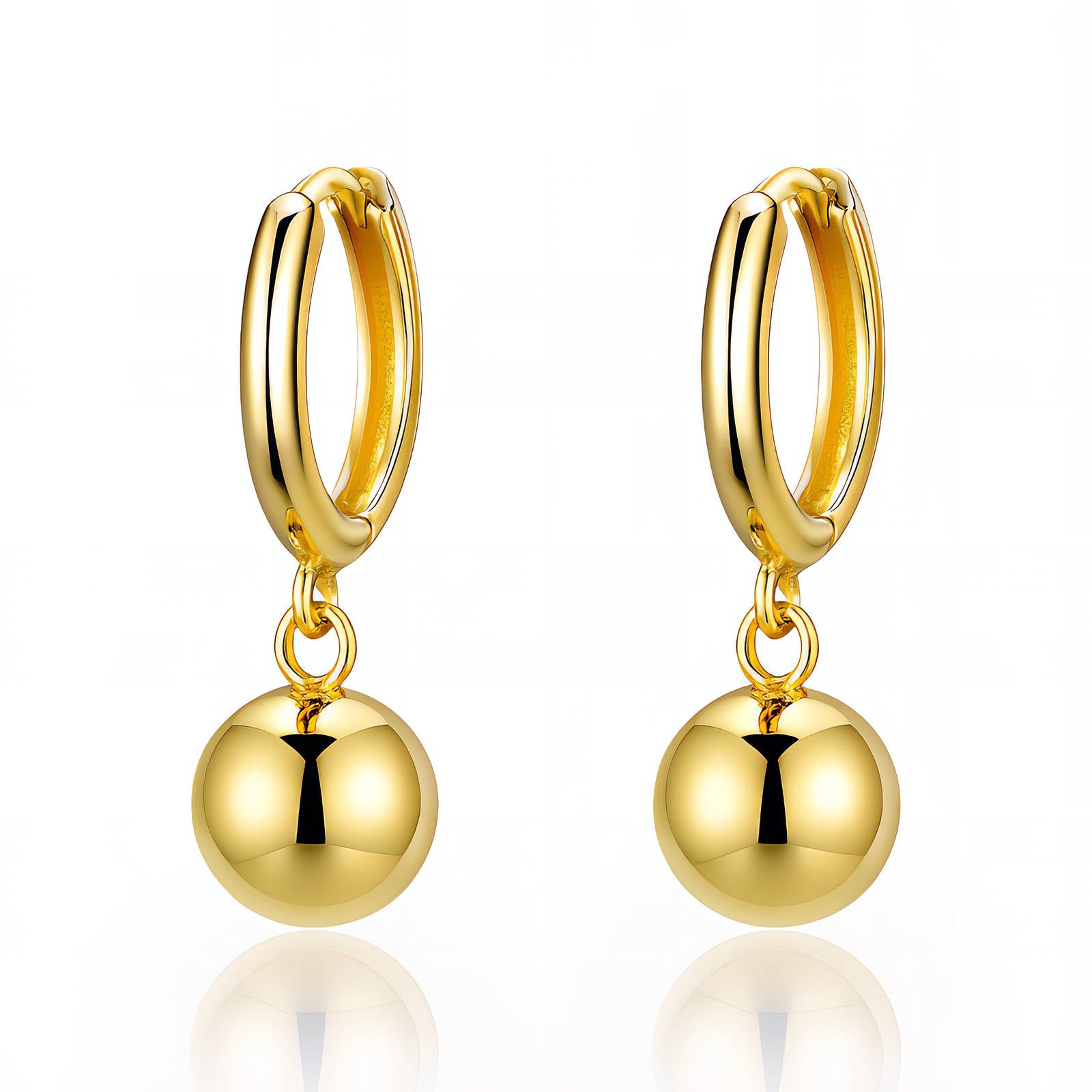 Waterproof 18K gold-plated hoop earrings by Boho Studio
