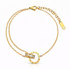 Waterproof 18K gold-plated chain anklet by Boho Studio