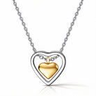 Waterproof gold hearts pendant necklace by Boho Studio