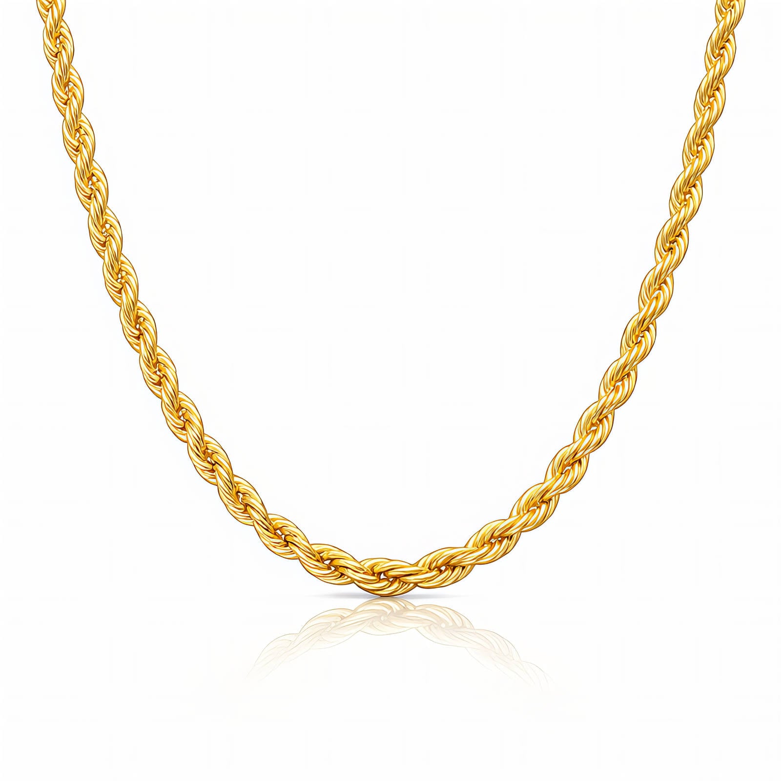 Waterproof gold chain necklace for beach and everyday wear by Boho Studio