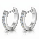 Waterproof stainless steel cubic zirconia hoop earrings by Boho Studio