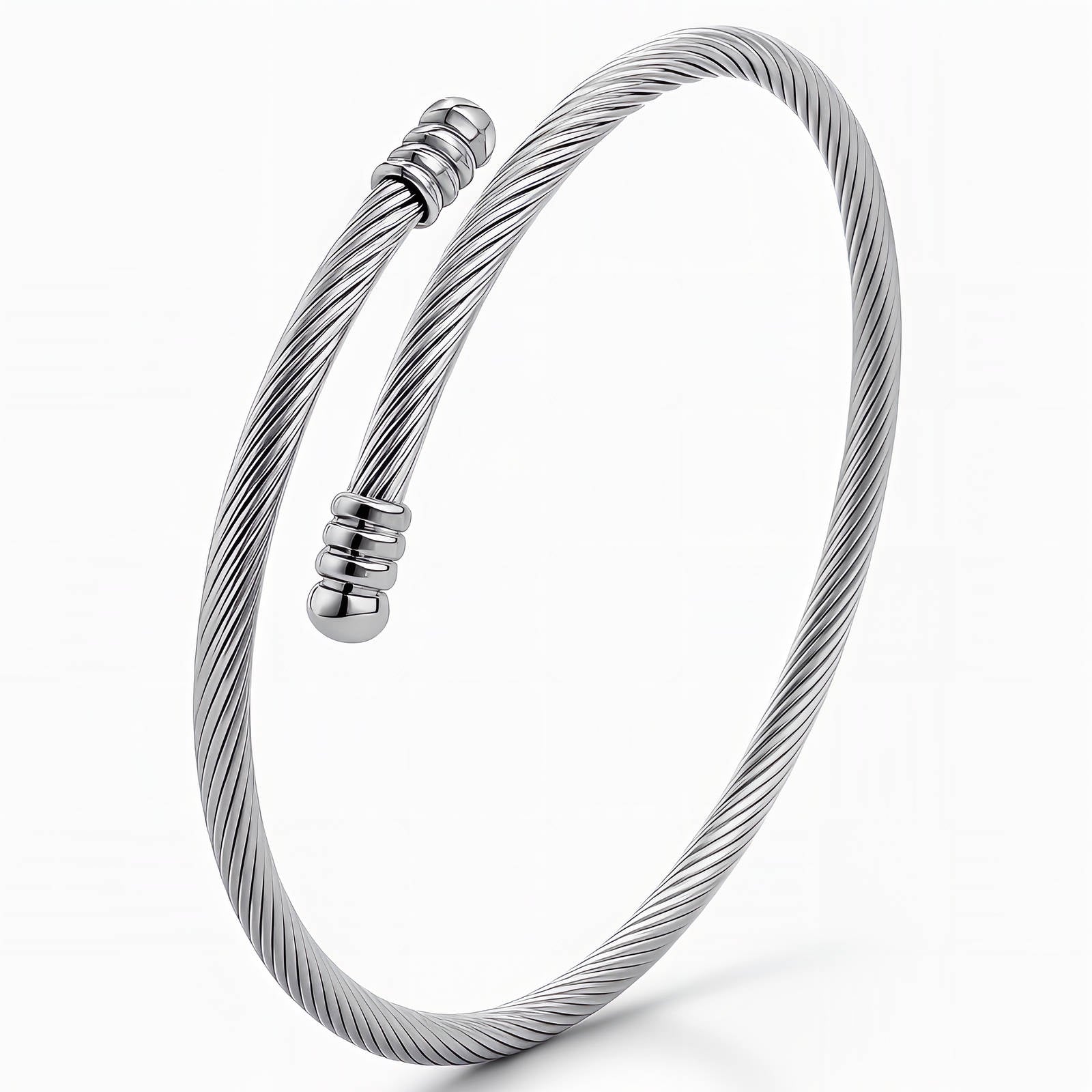 Waterproof thin stainless steel bangle bracelet by Boho Studio