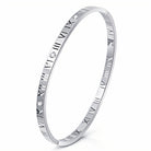 Waterproof stainless steel astrology bangle bracelet by Boho Studio