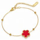 Waterproof 18K gold-plated flower bracelet by Boho Studio