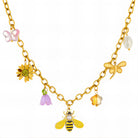 Waterproof 18K gold-plated bee pendant necklace by Boho Studio