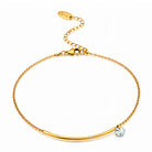Waterproof 18K gold-plated anklet by Boho Studio