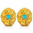 Waterproof 18K gold-plated stud earrings by Boho Studio