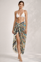 Boho Studio Amalfi Kaleidoscope cotton pareo with a vibrant print