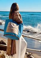 Boho Studio Capri driftwood canvas tote bag