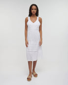 Boho Studio white cotton sleeveless mini summer dress