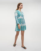 Boho Studio Coral Reef cotton summer dress for resort wear