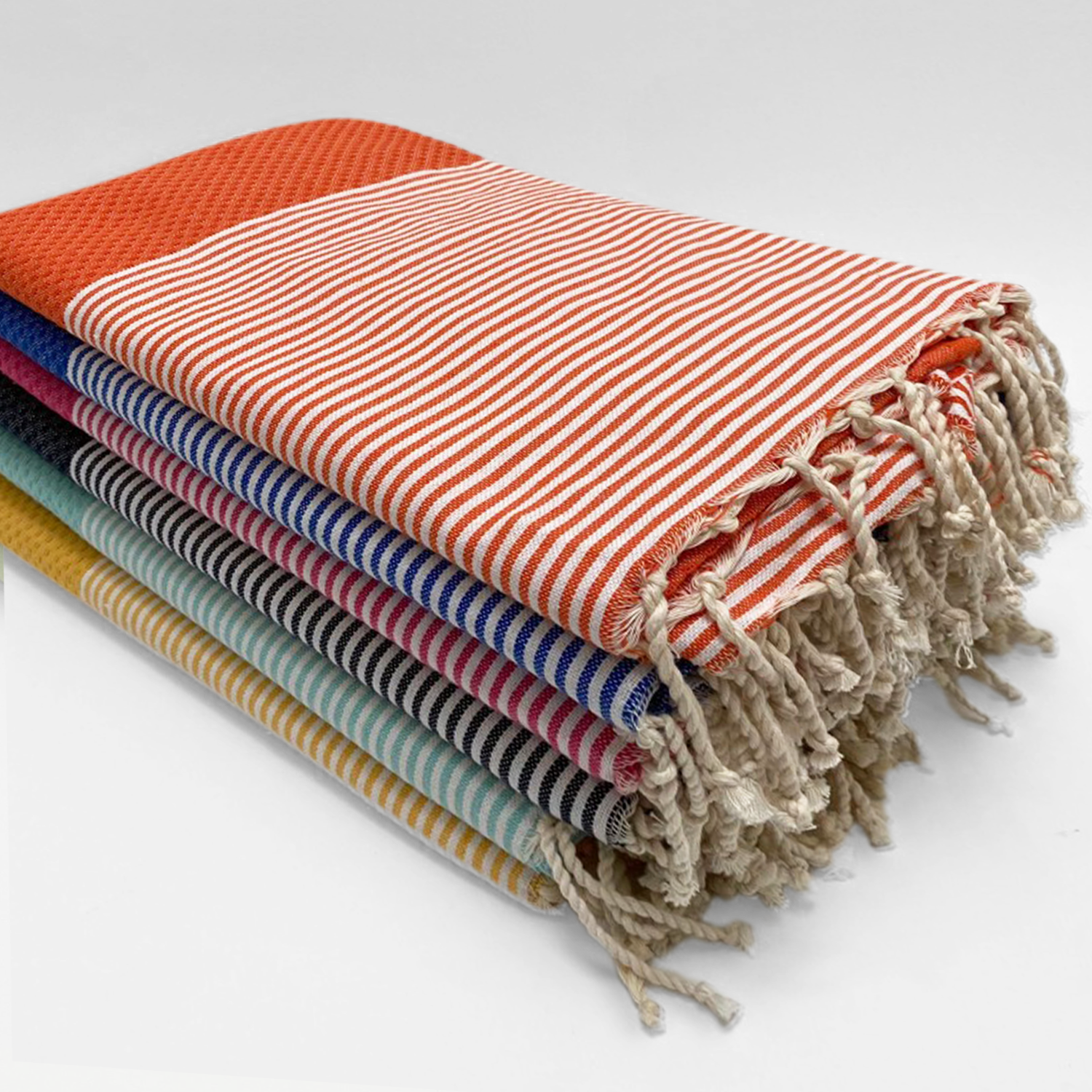 Boho Studio Mikanda honeycomb cotton beach towel and fouta